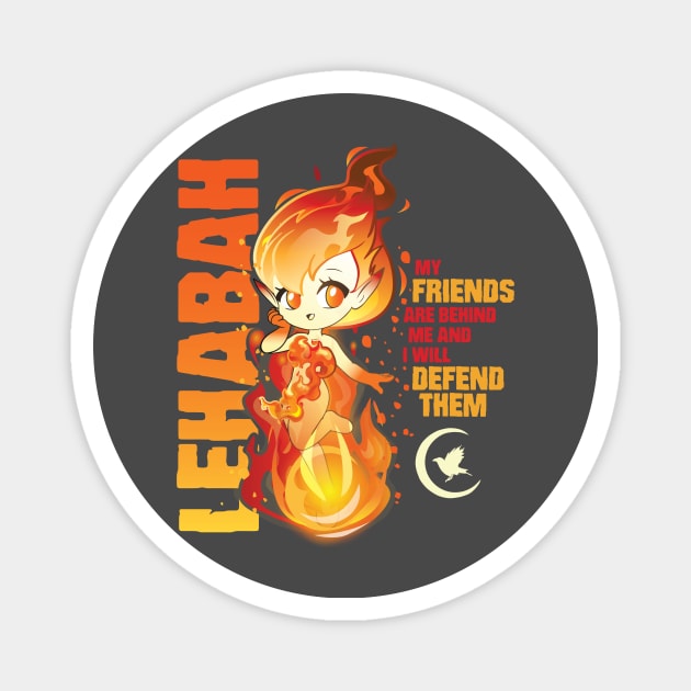 Lehabah's Friends Magnet by CrimsonHaze